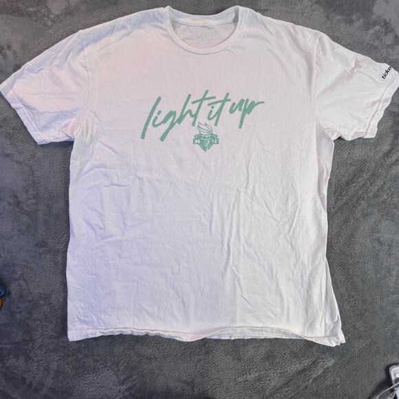 NY Liberty Fan Pack Brooklyn Dribble Ball & Light It Up Tee WNBA Bundle - Picture 4 of 11